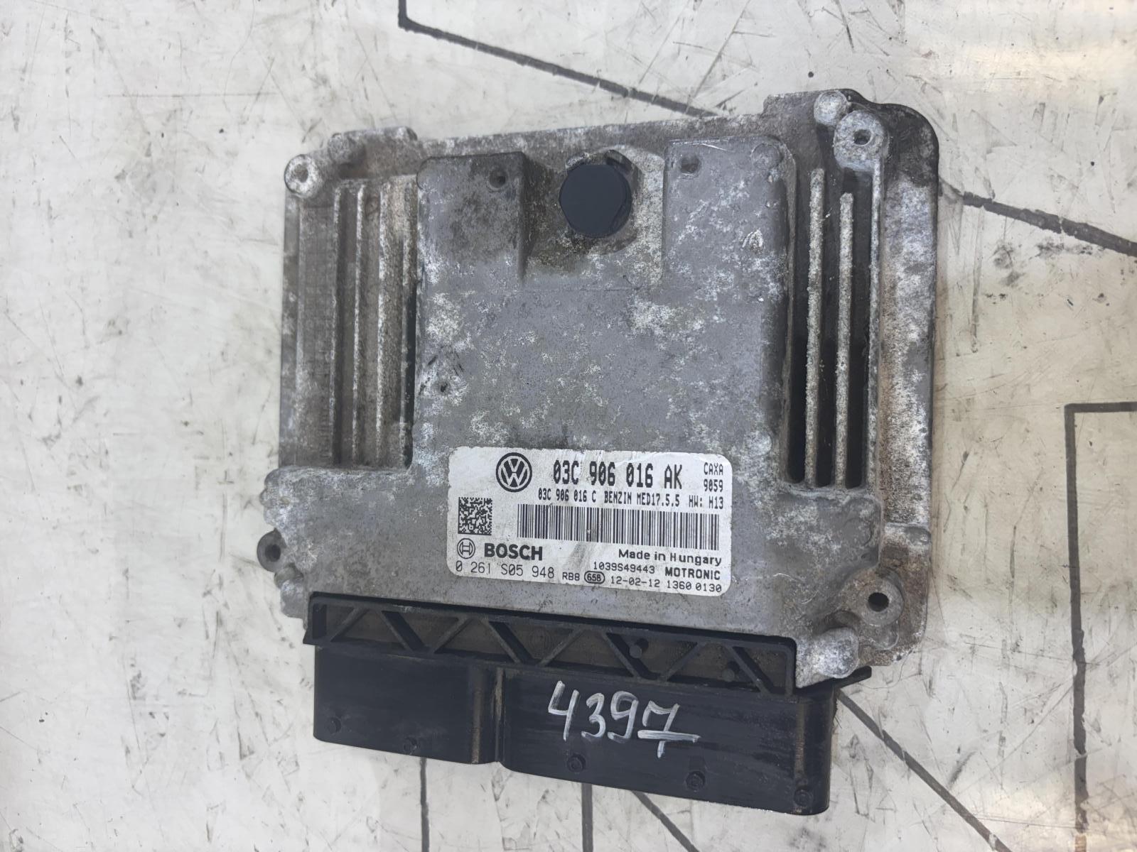 Блок управления двигателем (ДВС) 03C906016AK Skoda Octavia II рест